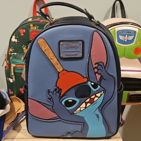 Loungefly | Bags | Stitch With Plunger Loungefly Backpack | Poshmark